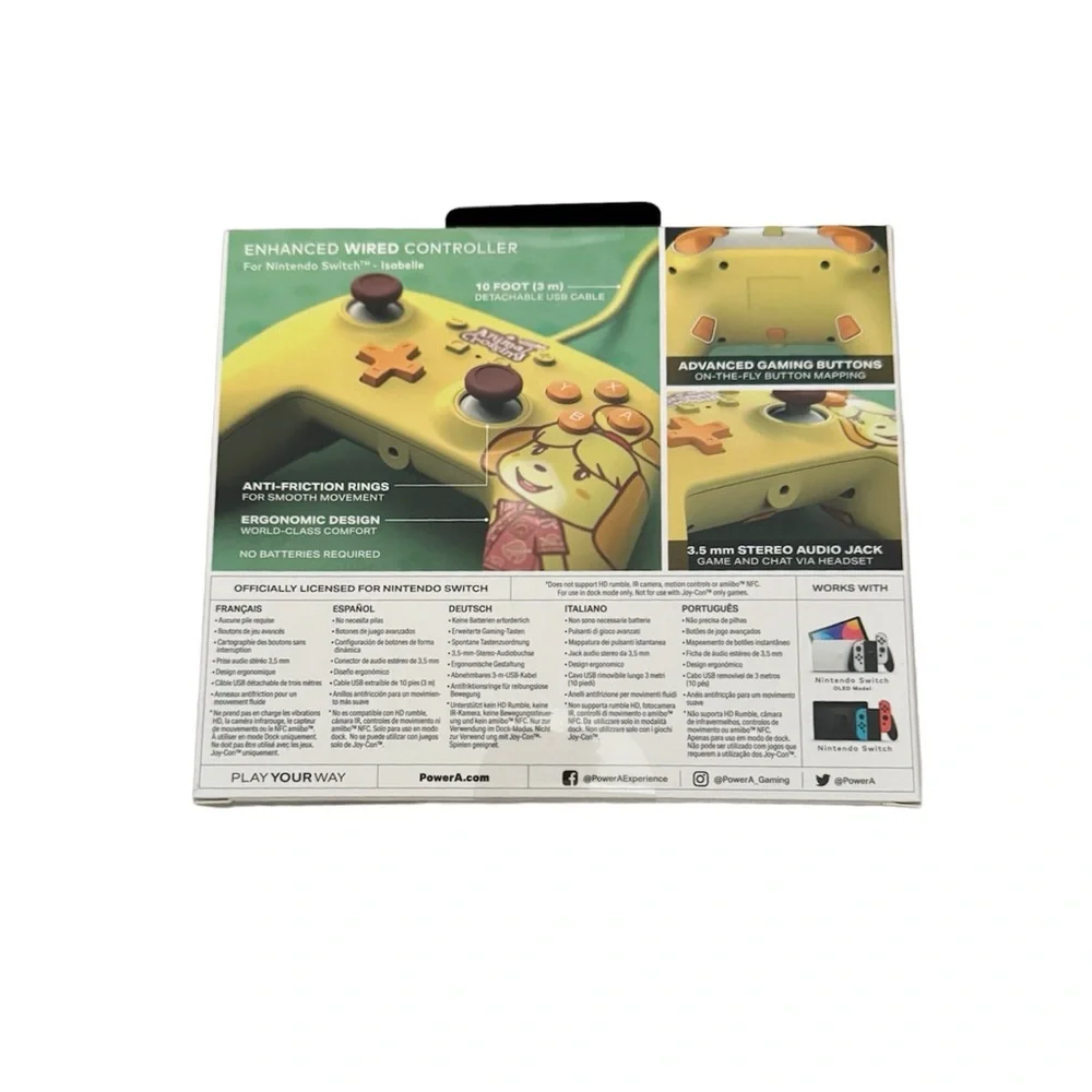 Nintendo Switch Wired Controller Animal Crossing Isabelle